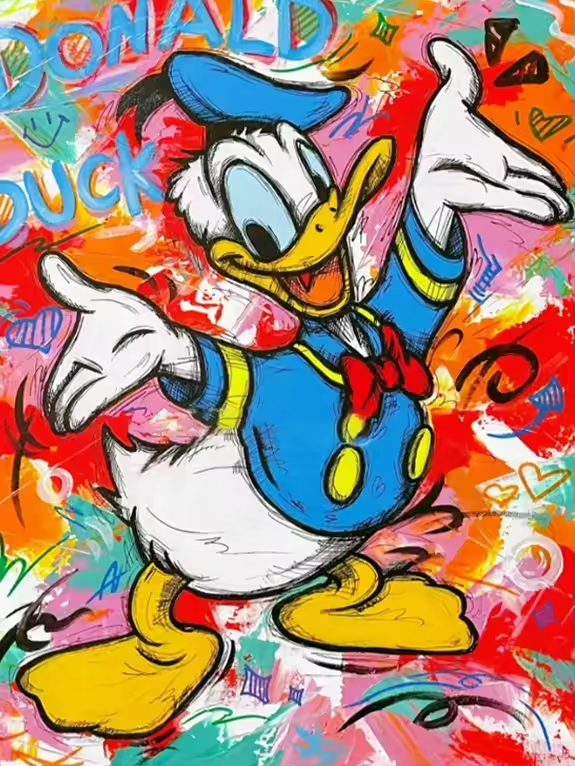 Malen Nach Zahlen - Donald Duck