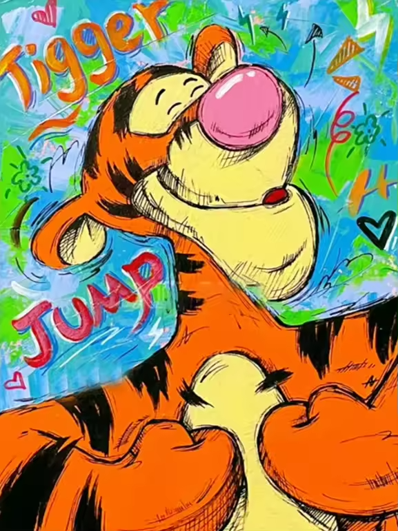 Malen Nach Zahlen - Tigger