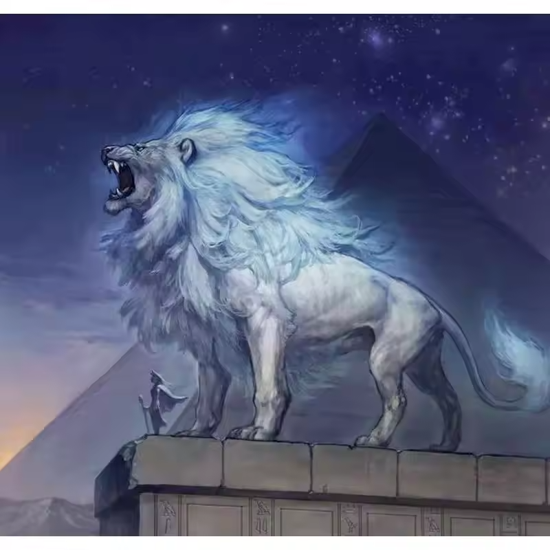 Malen Nach Zahlen - Weißer Löwe Und Das Brüllen