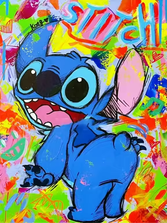 Malen Nach Zahlen - Bunter Stitch