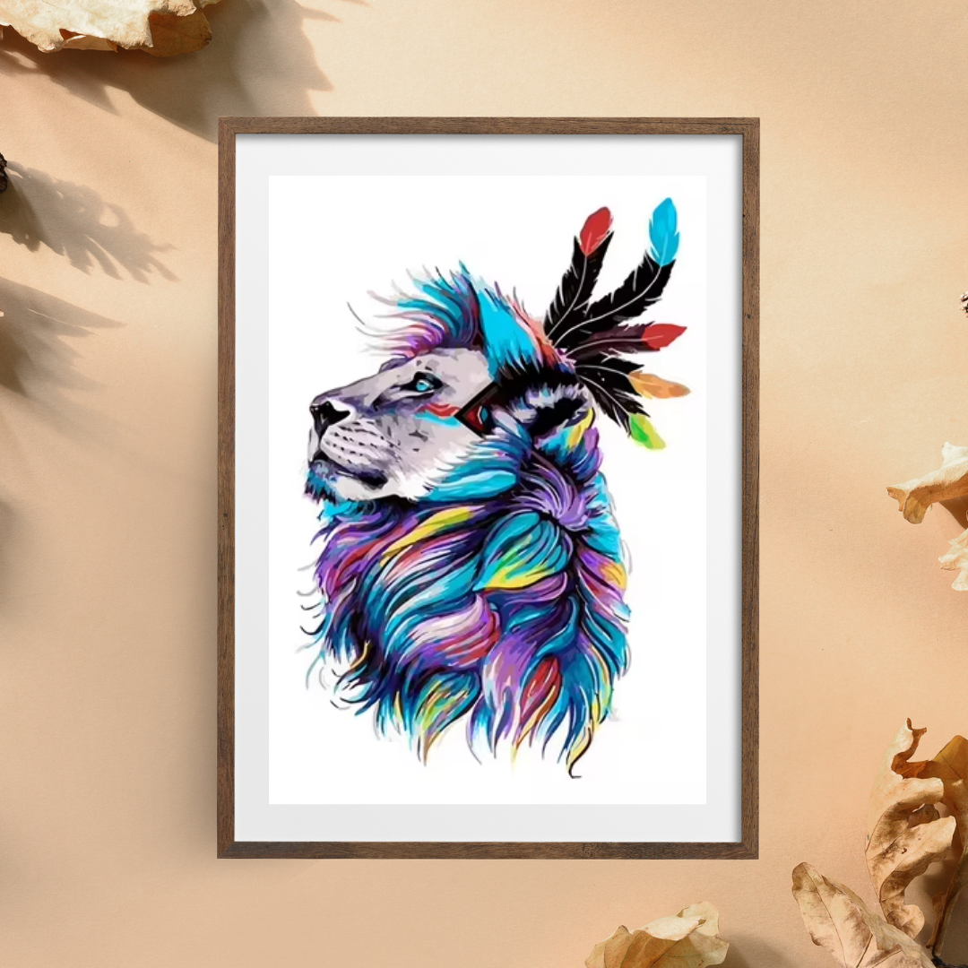 Malen Nach Zahlen - Der Löwe Und Die Federn