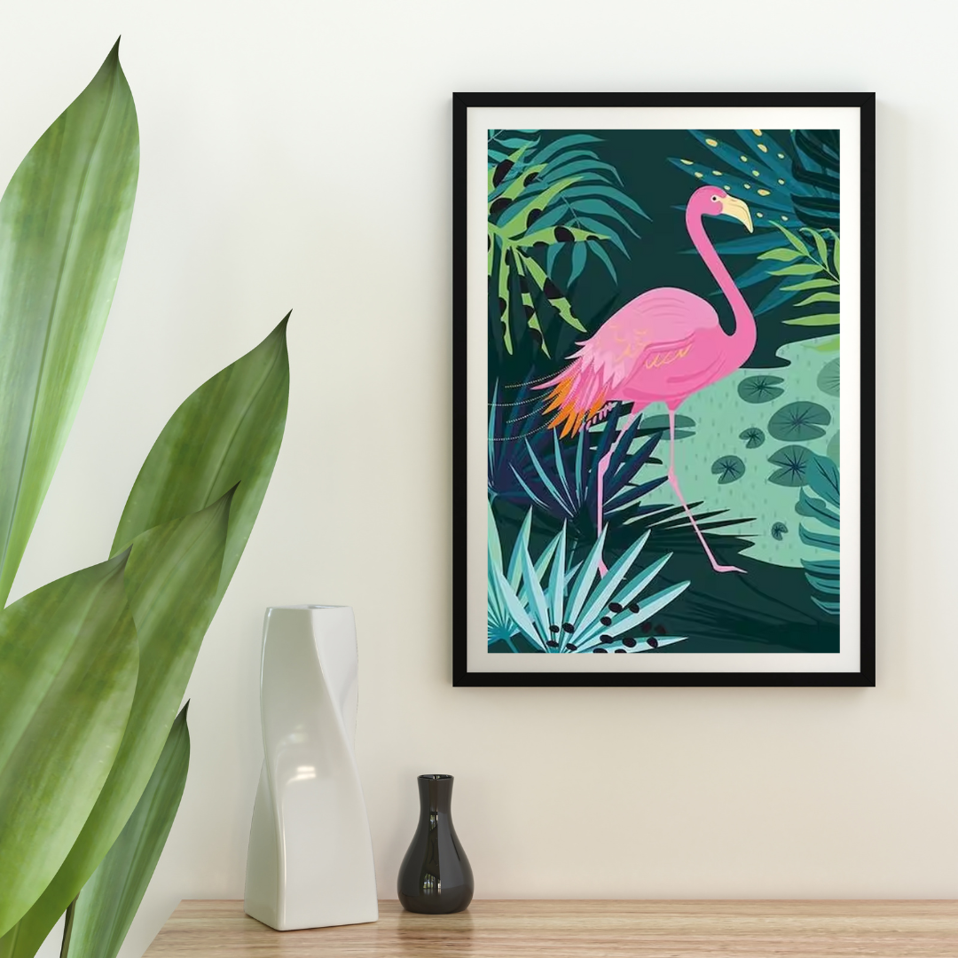 Malen Nach Zahlen - Flamingo