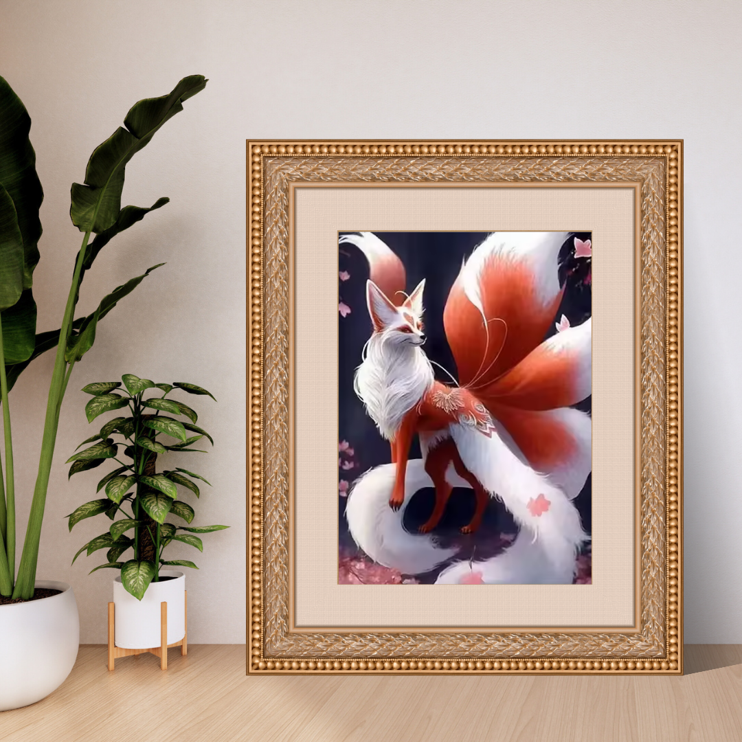 Malen Nach Zahlen - Neun Schwänzige Rote Füchsin