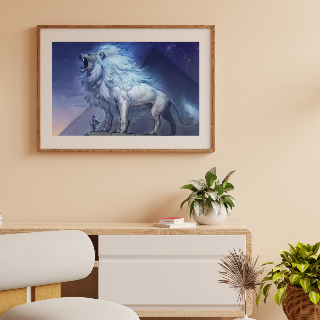 Malen Nach Zahlen - Weißer Löwe Und Das Brüllen