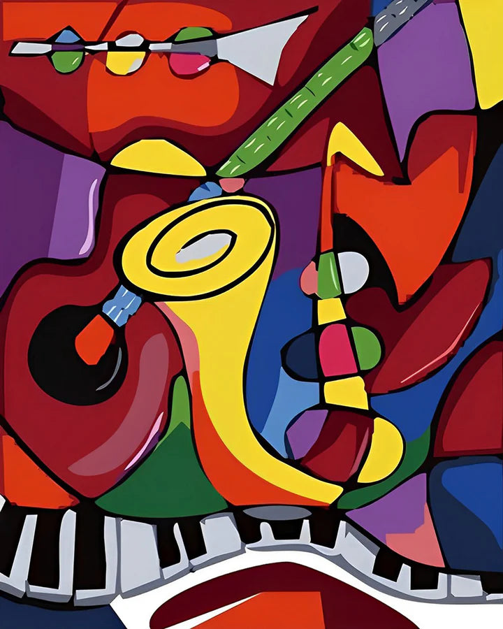 Malen Nach Zahlen - Abstraktes Instrument