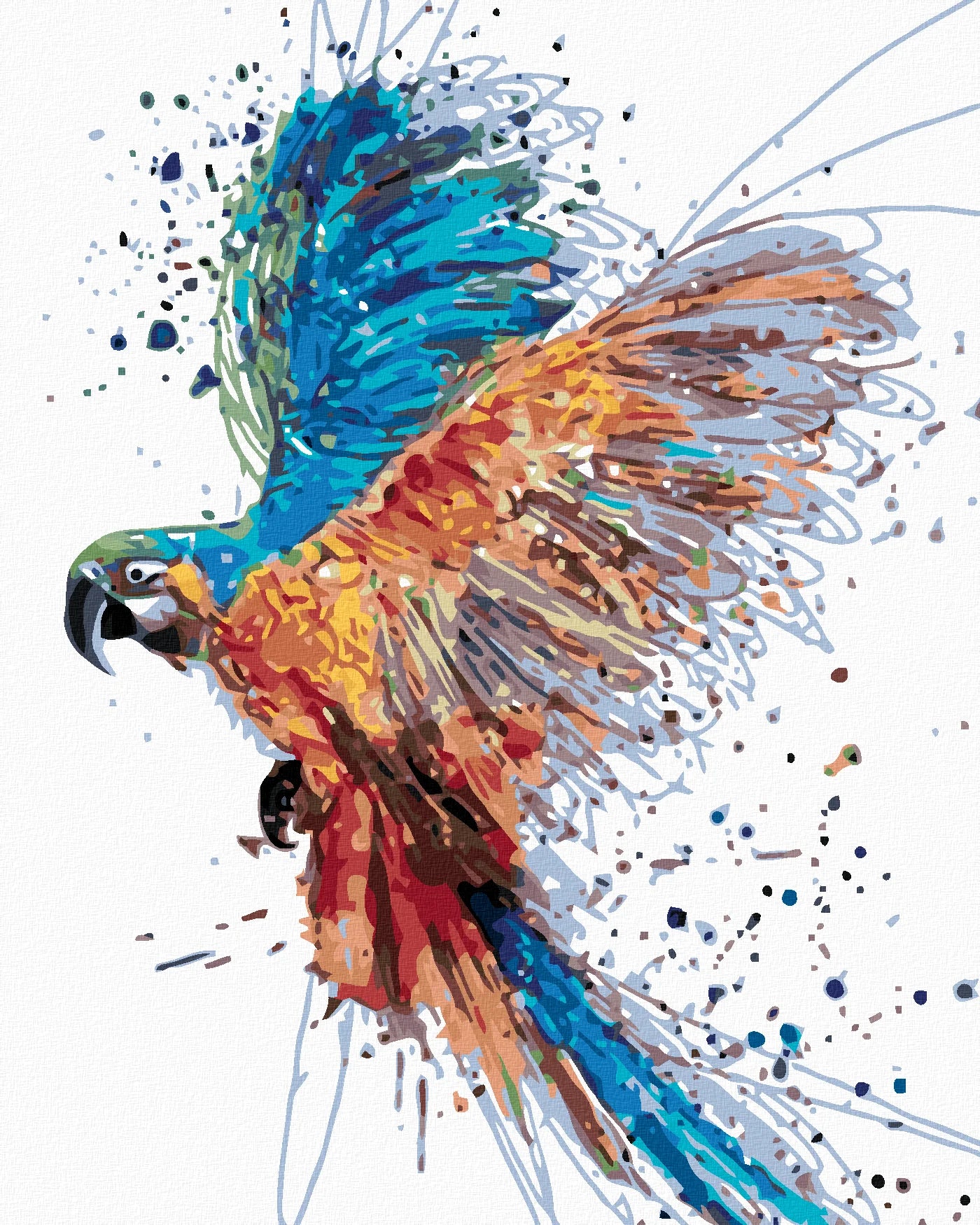 Malen Nach Zahlen - Bunter Papagei