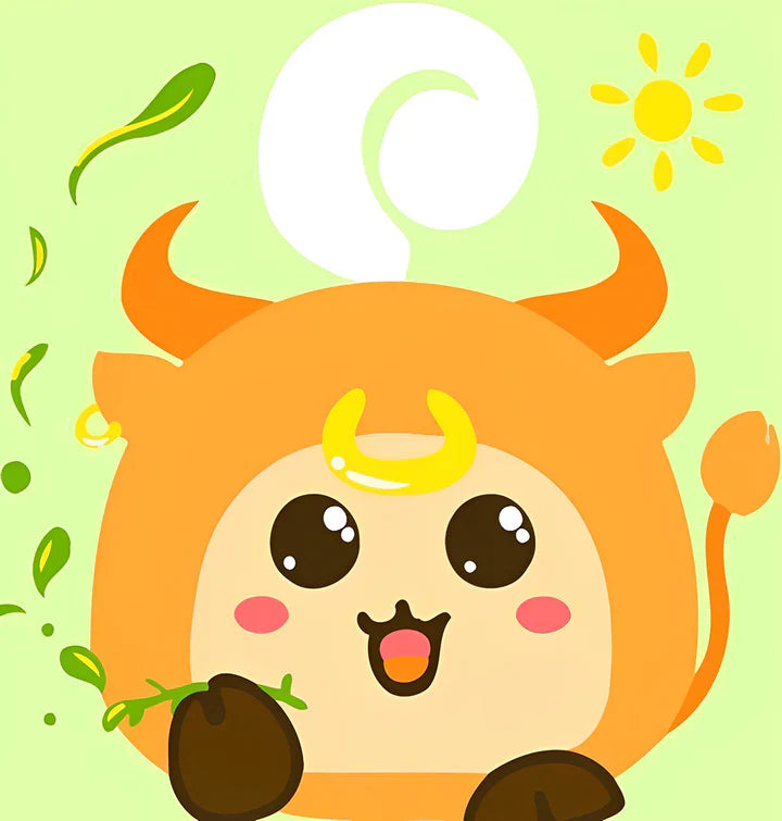 Malen Nach Zahlen - Süßer Cartoon Löwe