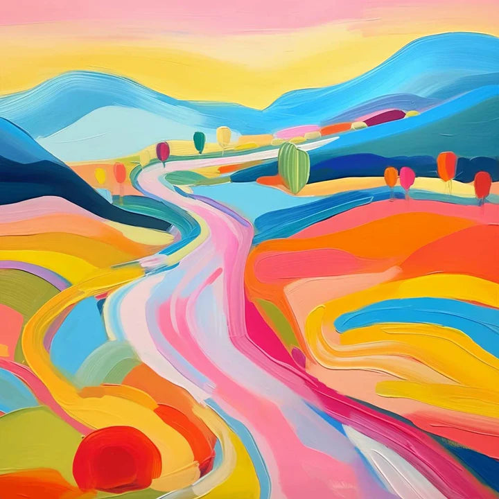 Malen Nach Zahlen - Schöne farbige Natur