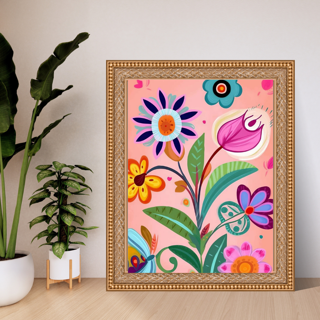 Malen Nach Zahlen - Blumen aller Formen und Größen