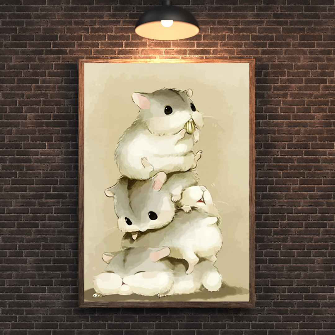 Malen Nach Zahlen - Cartoon Hamster