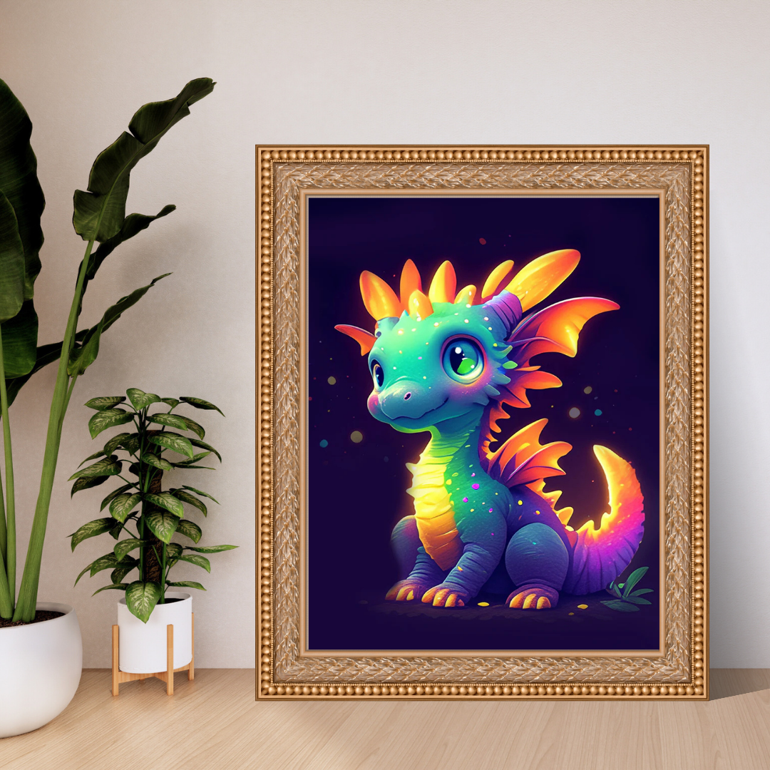 Malen Nach Zahlen - Glühender Drache