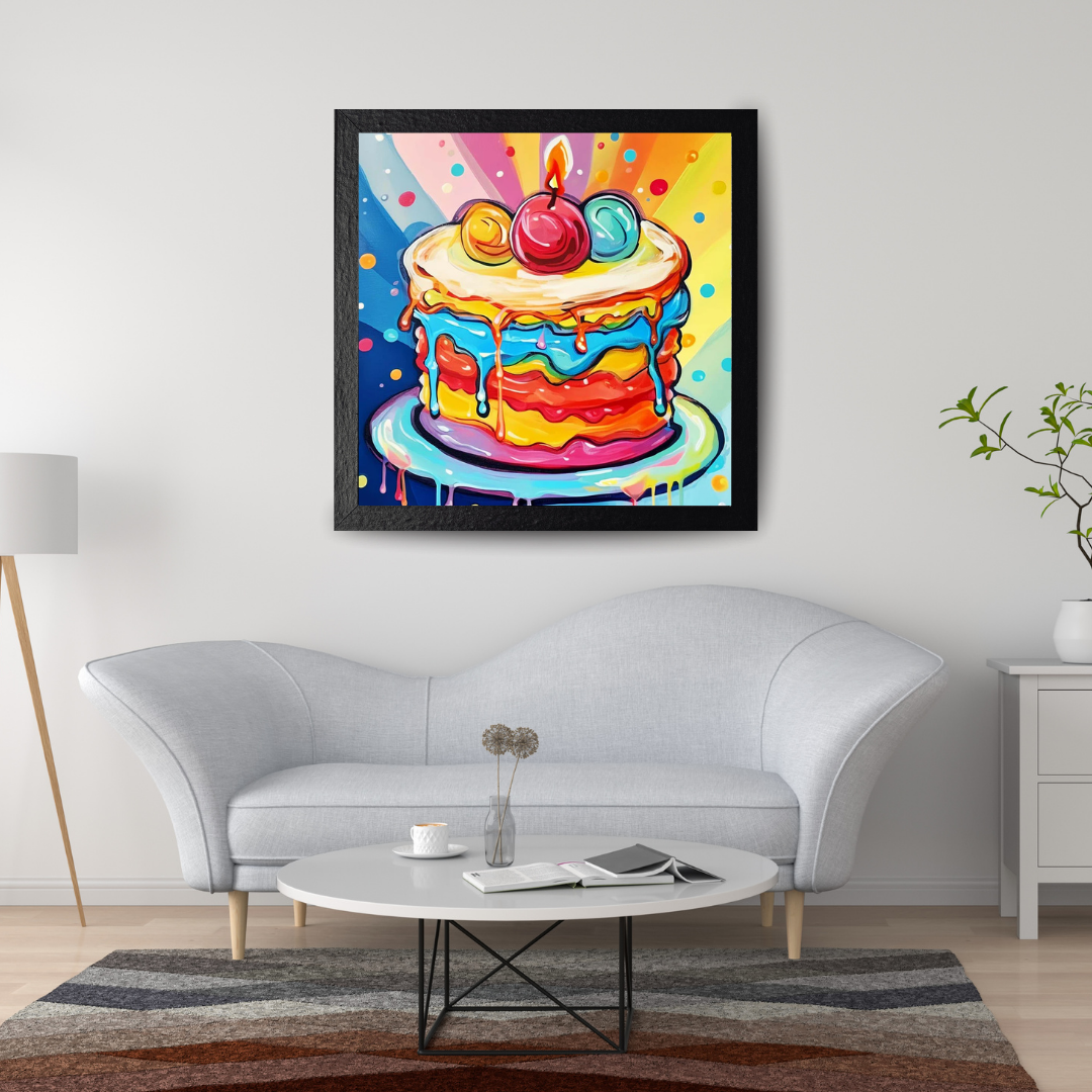 Malen Nach Zahlen - Kuchen und Kerzen