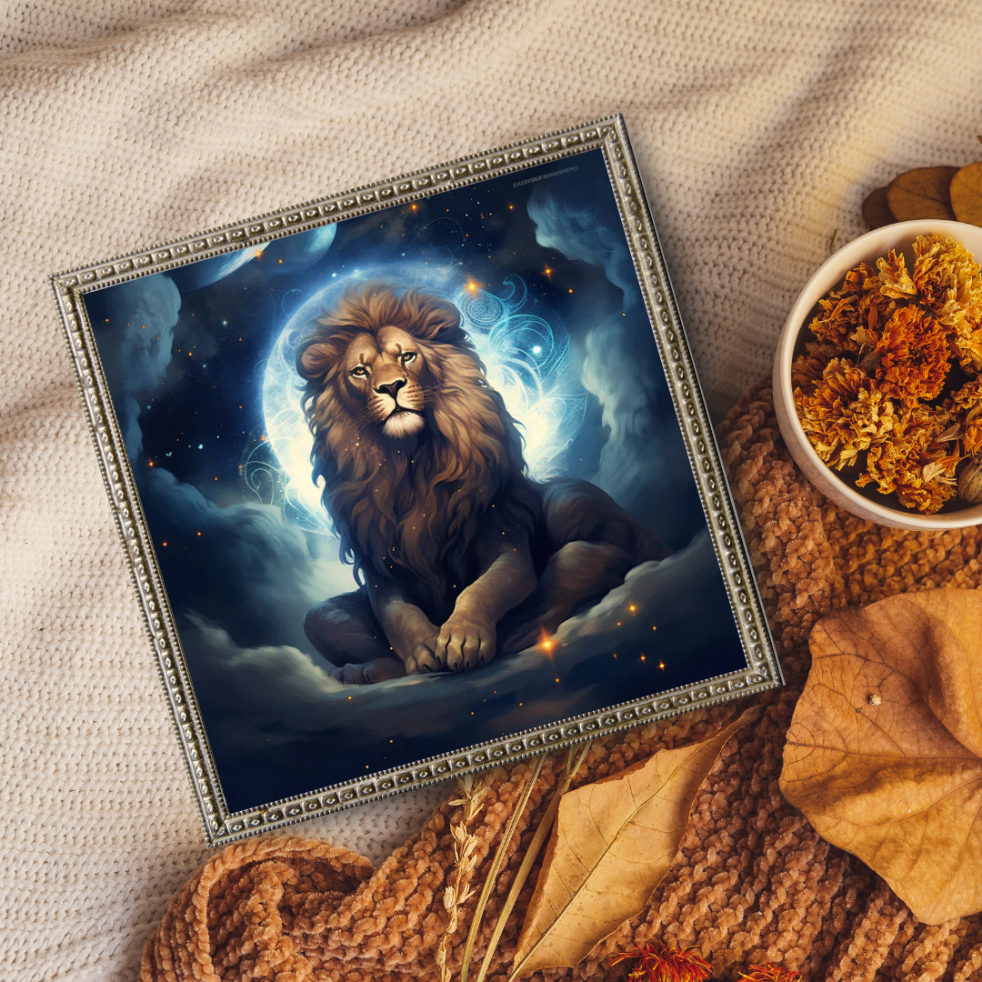 Malen Nach Zahlen - Löwe und Mond