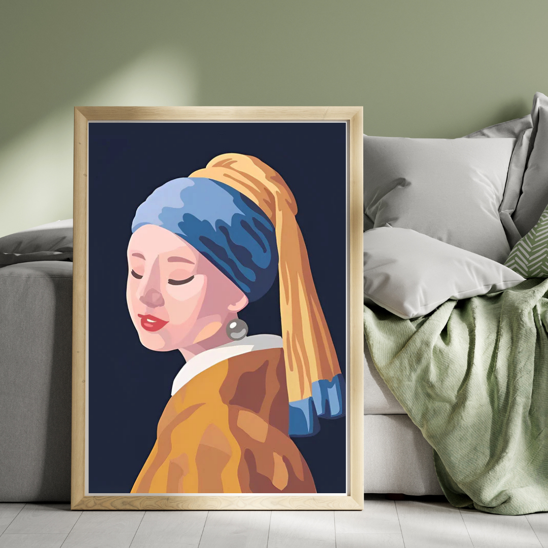 Malen Nach Zahlen - Mädchen im Dunkeln