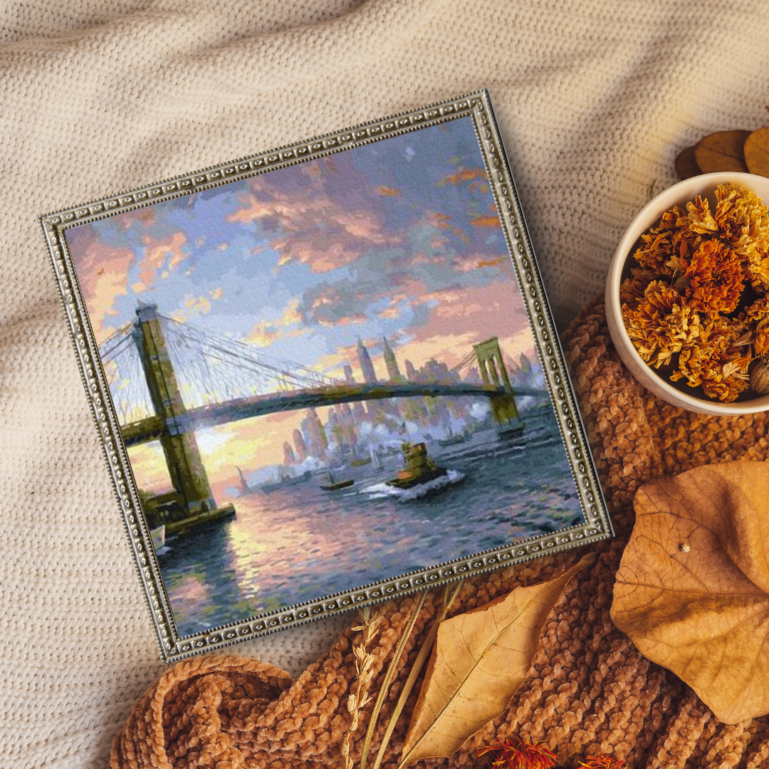 Malen nach Zahlen - Brooklyn Brücke New York