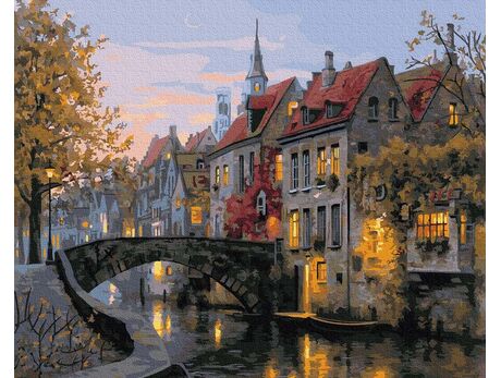 Malen nach Zahlen - Alte belgische Straßen