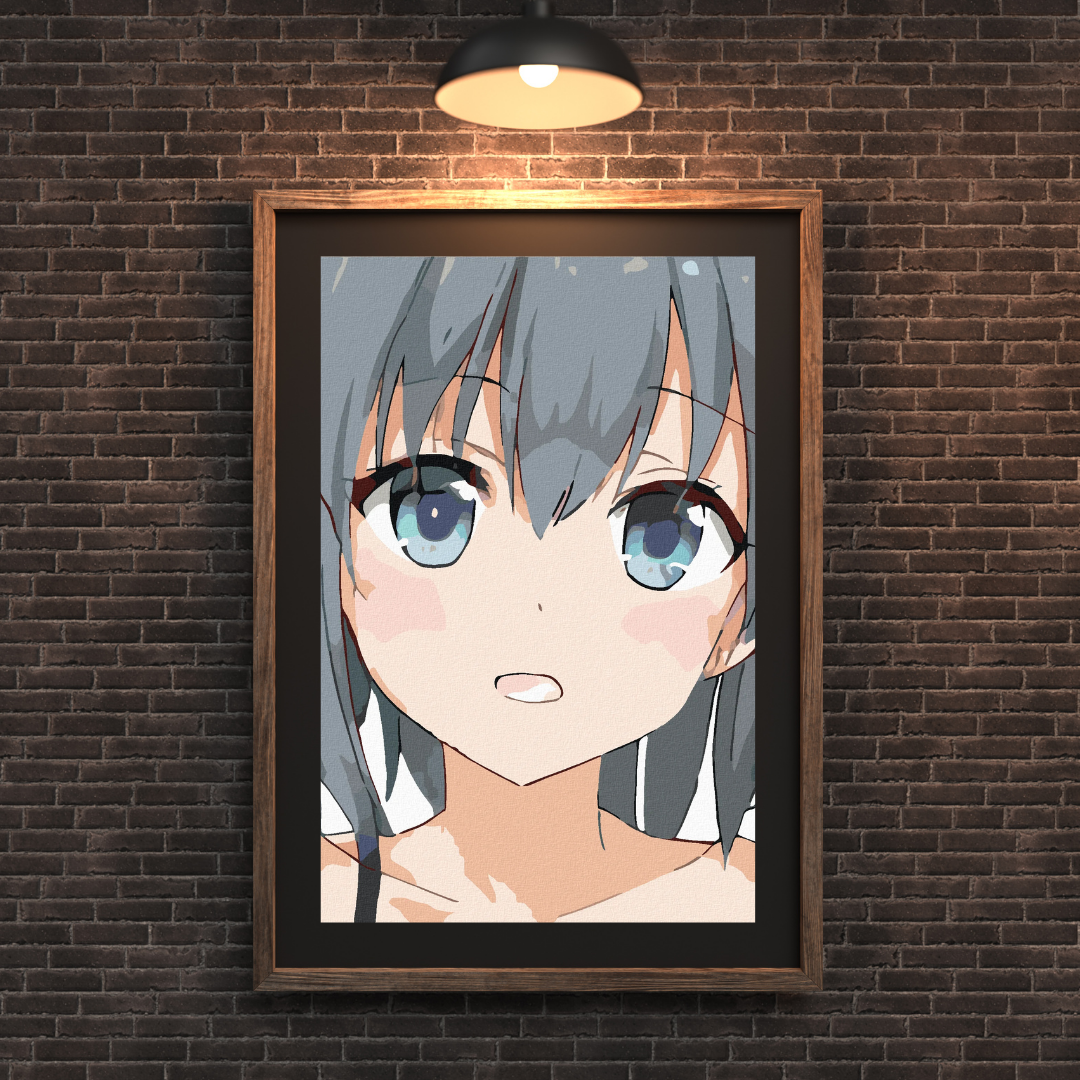 Malen nach Zahlen - Anime Mädchen Porträt