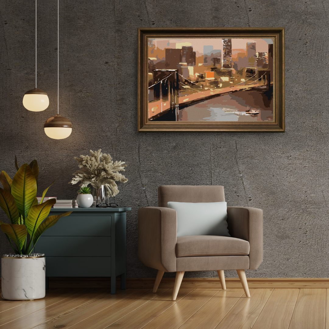 Malen nach Zahlen - Blick Auf New York