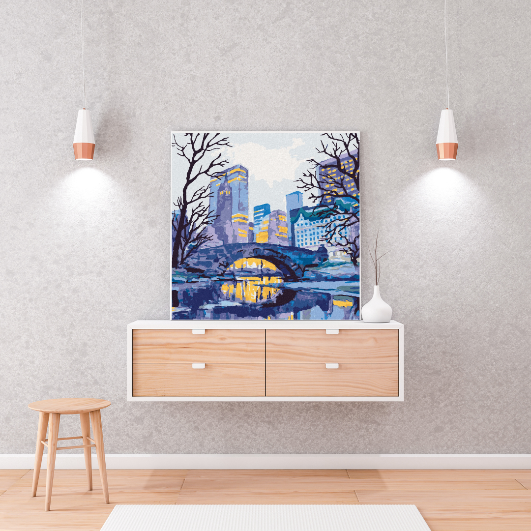 Malen nach Zahlen - Brücke in New York