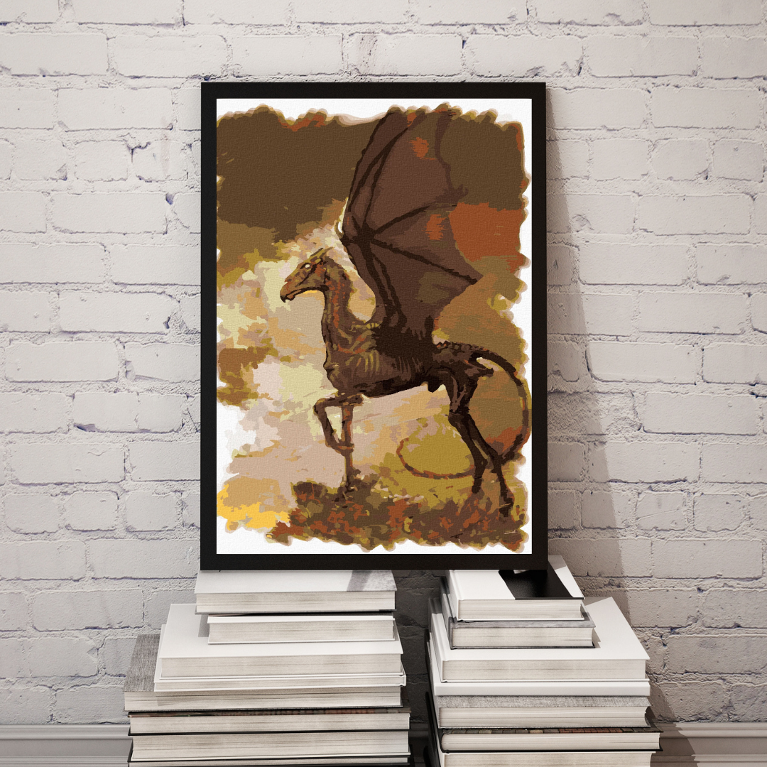 Malen nach Zahlen - Die Drachen Malerei (Harry Potter)