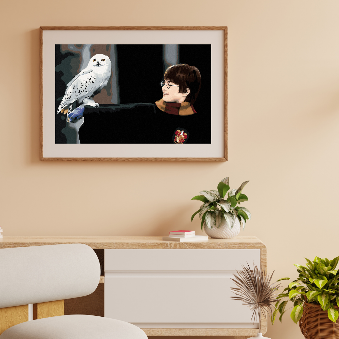 Malen nach Zahlen - Harry Potter Mit Hedwig Auf Dem Arm