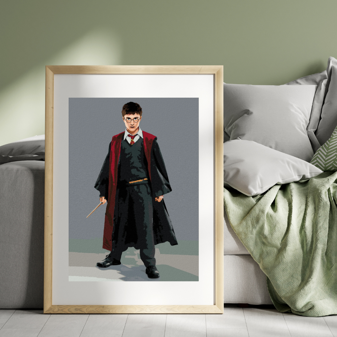 Malen nach Zahlen - Harry Potter Mit Mantel Und Zauberstab