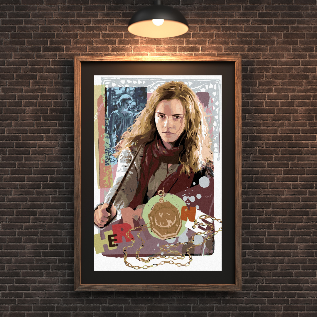 Malen nach Zahlen - Hermine Granger Karte Harry Potter