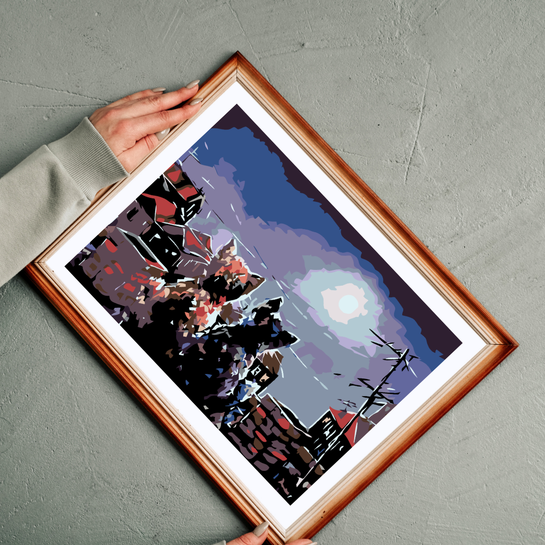 Malen nach Zahlen - Kätzchen Auf Dem Dach