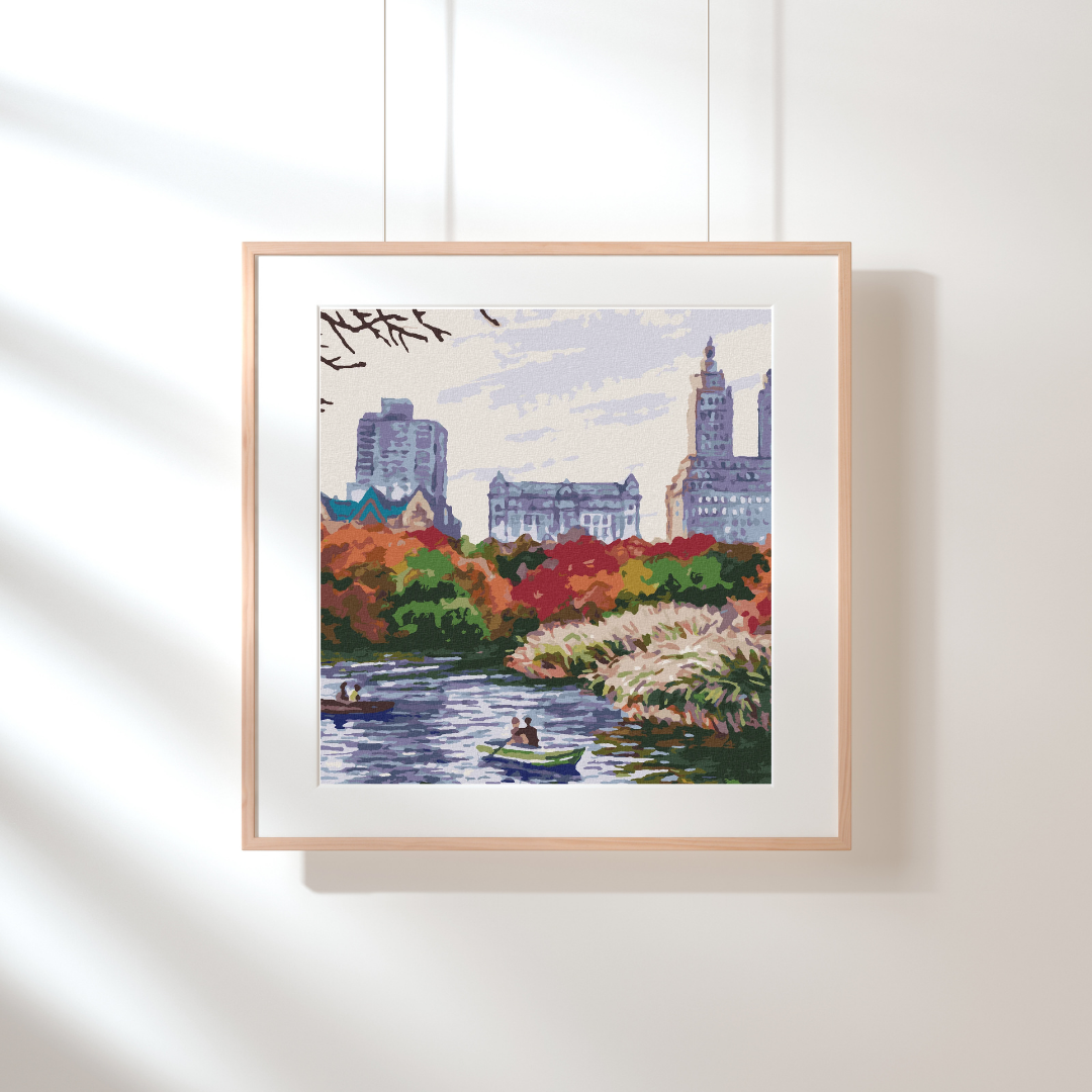 Malen nach Zahlen - New York im Herbst