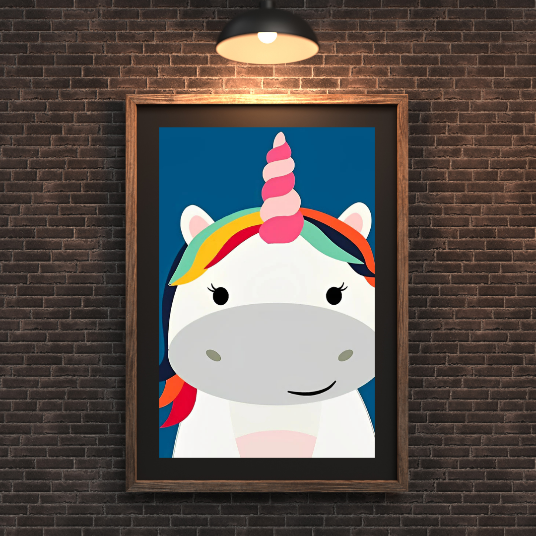 Malen nach Zahlen - Süßes Cartoon Einhorn