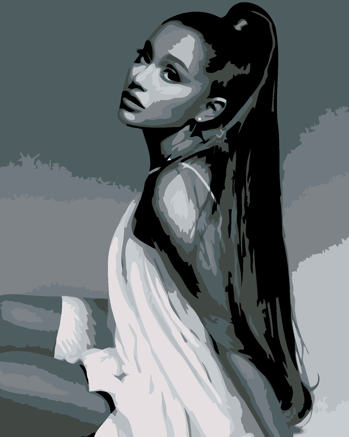 Malen nach Zahlen - Schöne In Grautönen