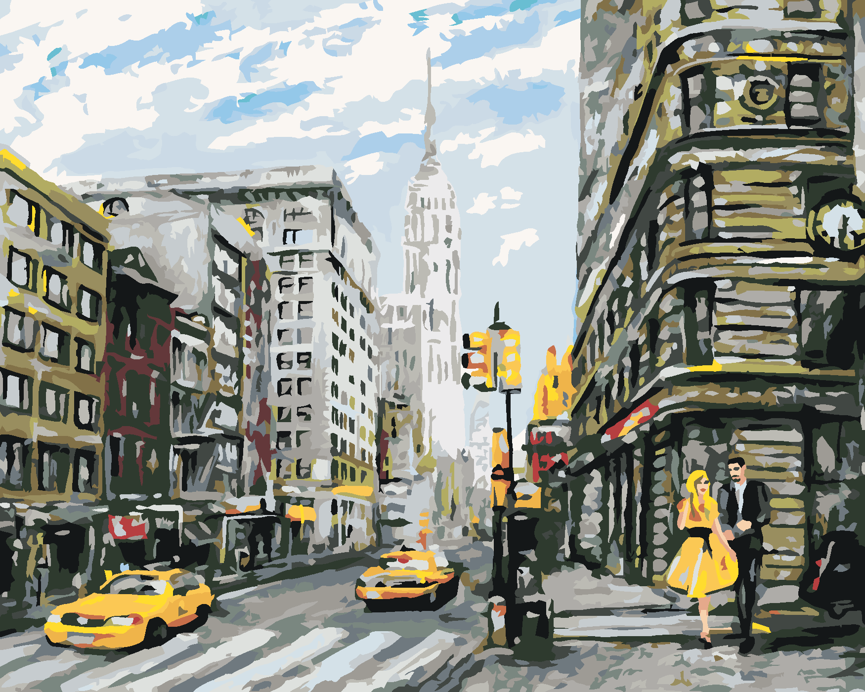 Malen Nach Zahlen New York