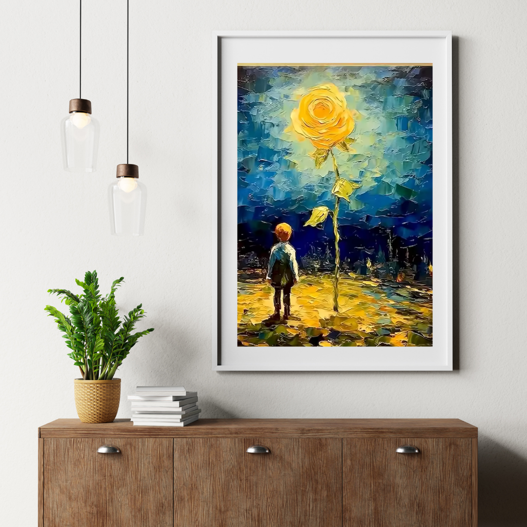Malen Nach Zahlen - Der Junge Und Die Gelbe Rose