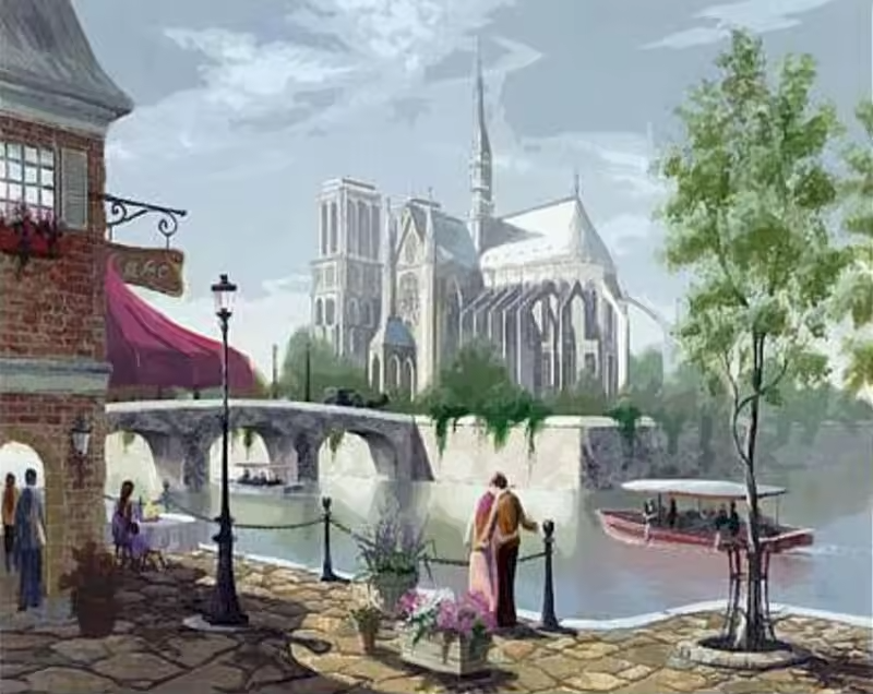 Malen Nach Zahlen - Die Stadt im Nebel