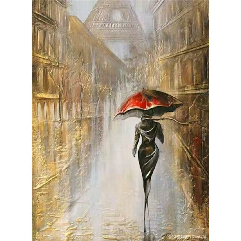 Malen Nach Zahlen - Die einsame Frau