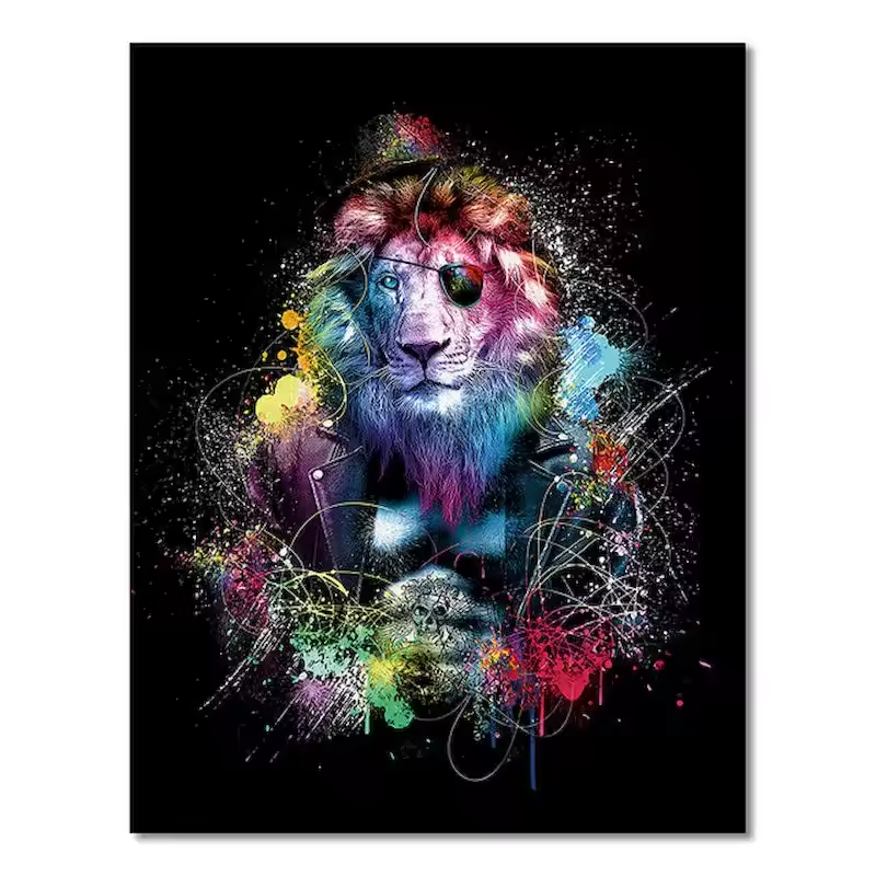 Malen Nach Zahlen - Einäugiger Löwe