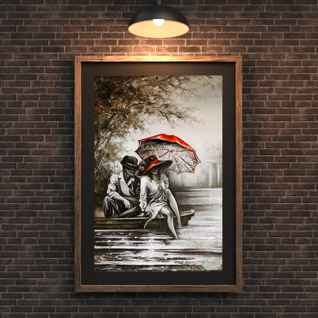 Malen Nach Zahlen - Das Paar Im Kleinen Boot