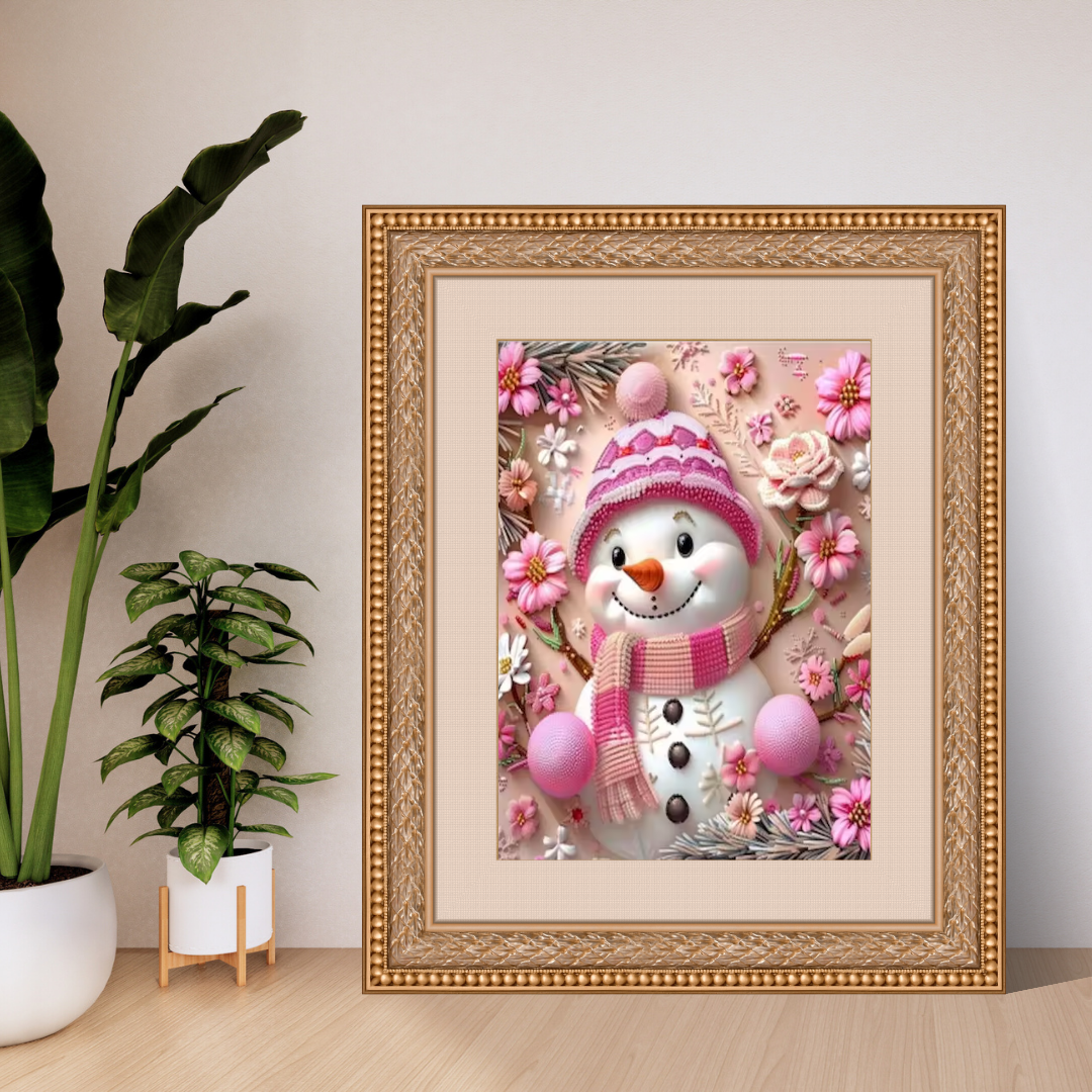 Malen Nach Zahlen - Der Niedliche Schneemann