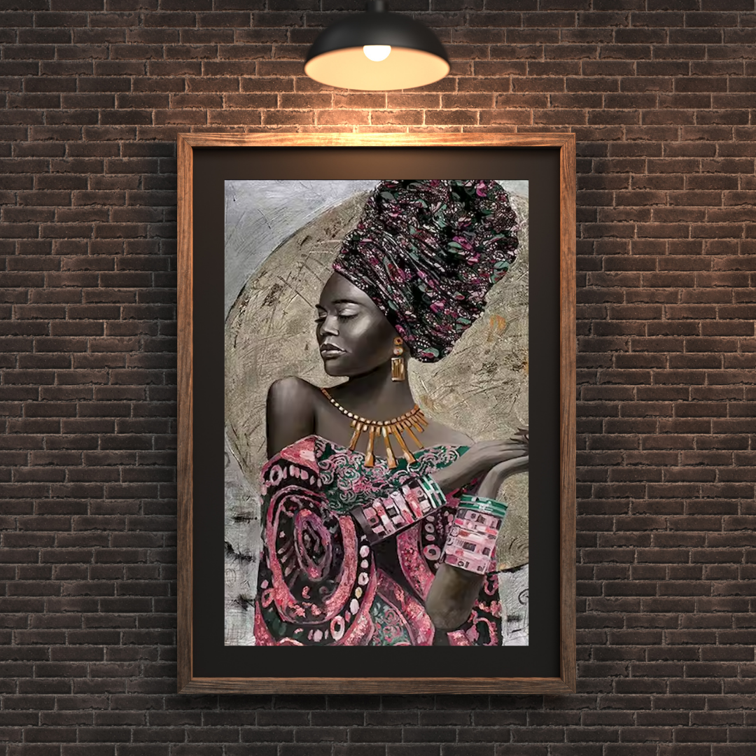 Malen Nach Zahlen - Die Luxuriöse Afrikanische Frau II