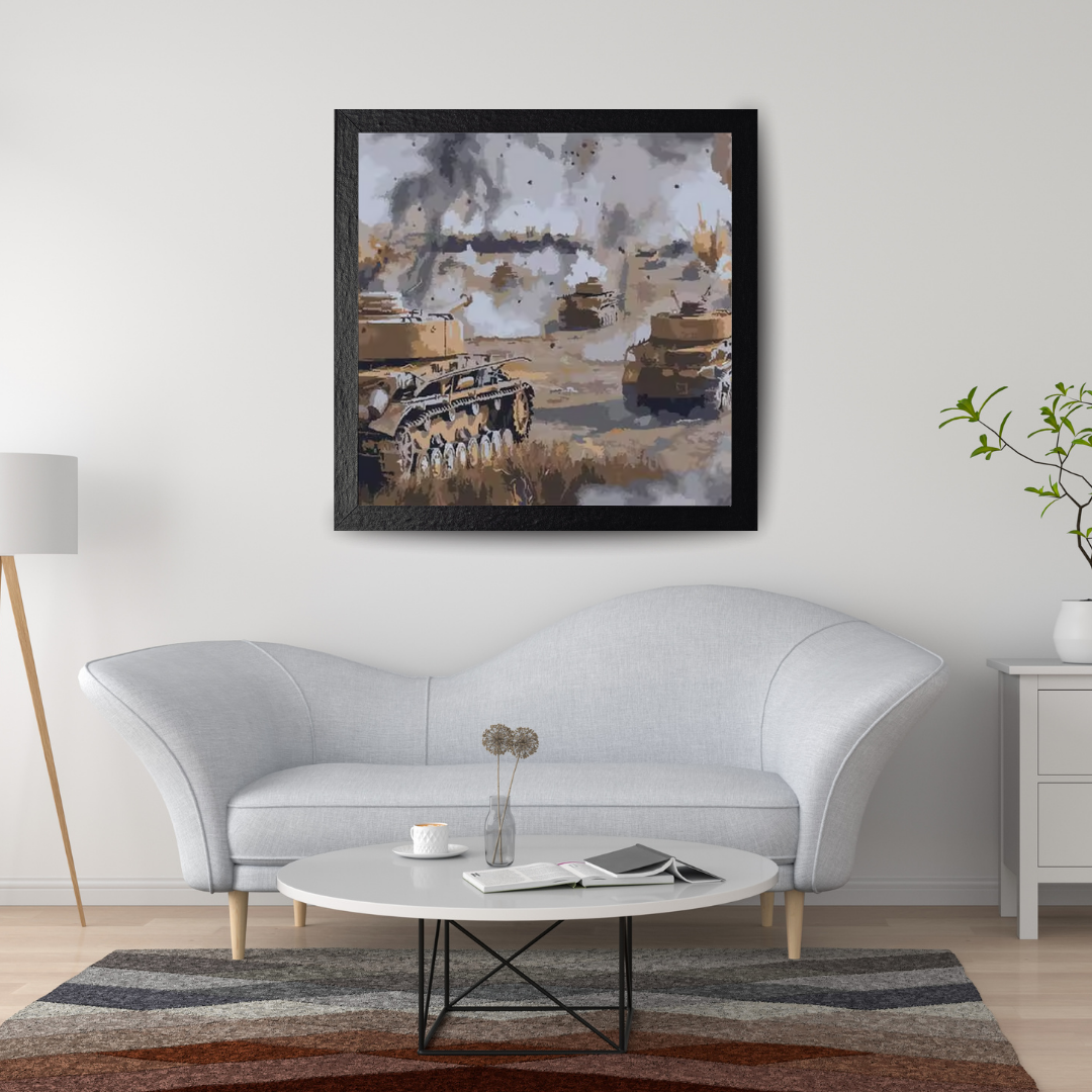 Malen Nach Zahlen - Die Panzer Auf Dem Schlachtfeld