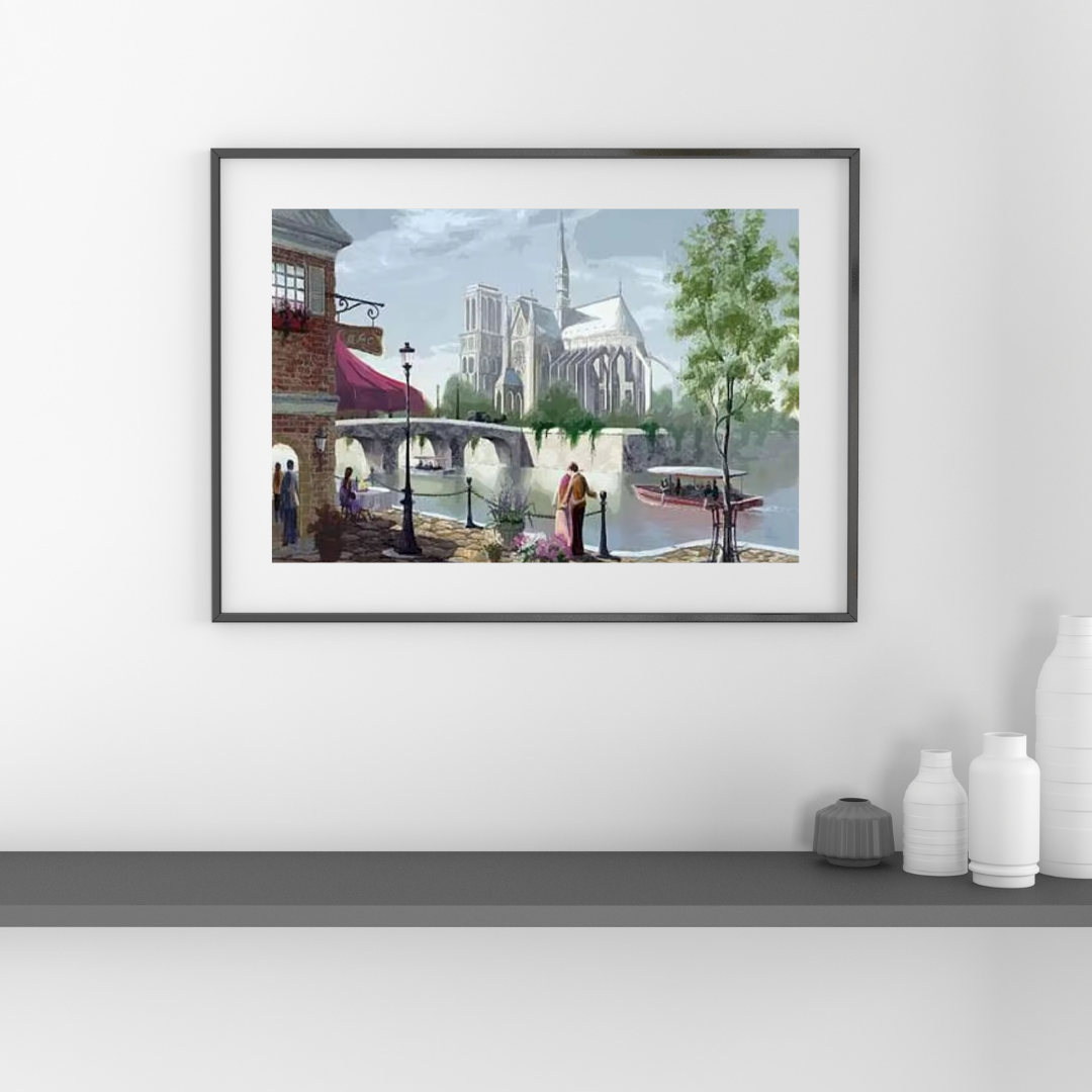 Malen Nach Zahlen - Die Stadt im Nebel