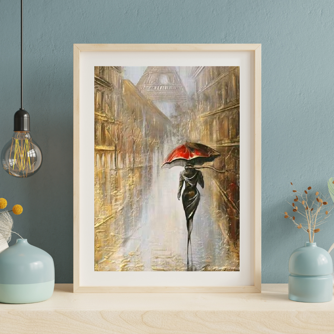 Malen Nach Zahlen - Die einsame Frau