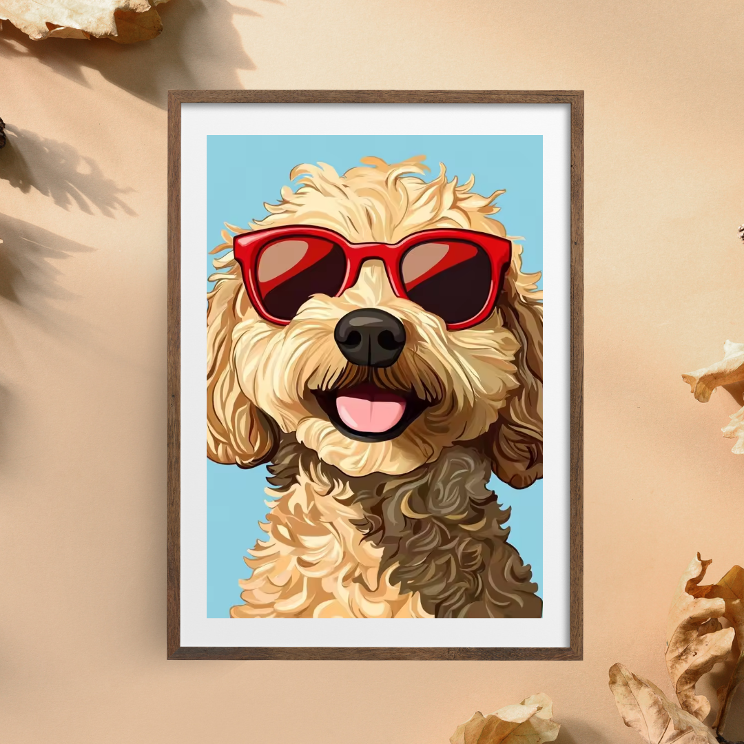 Malen Nach Zahlen - Pudel Und Die Rote Brille