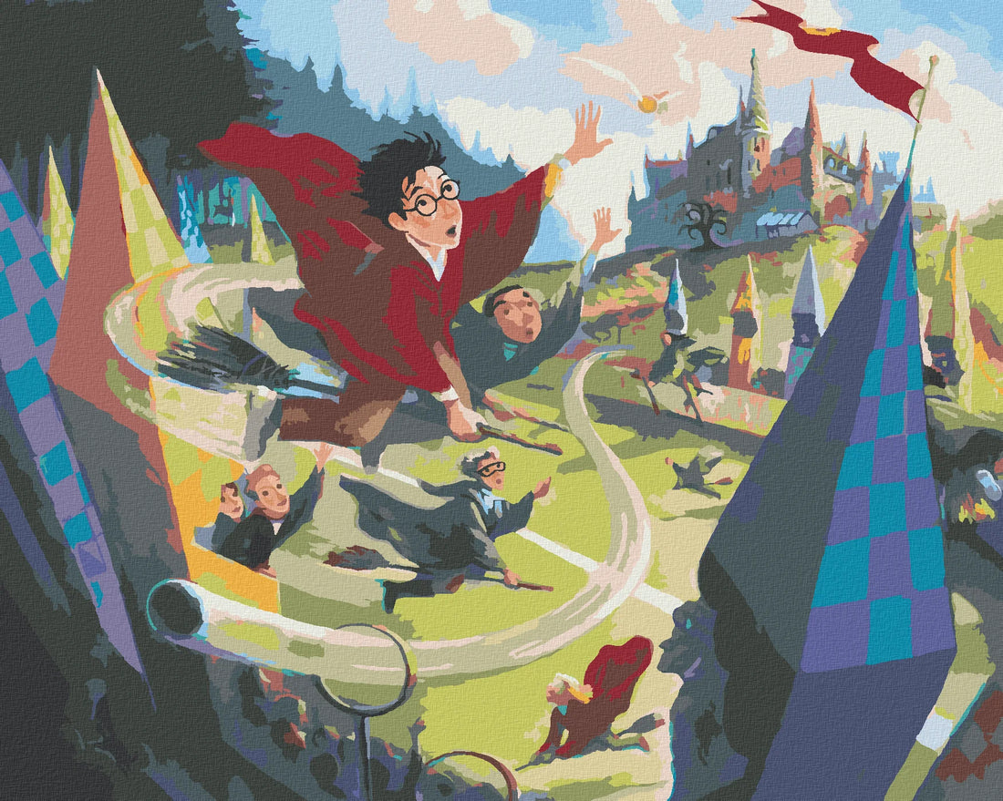 Malen nach Zahlen - Quidditch (Harry Potter)