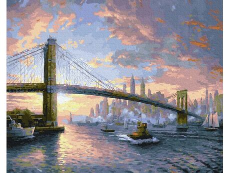 Malen nach Zahlen - Brooklyn Brücke New York