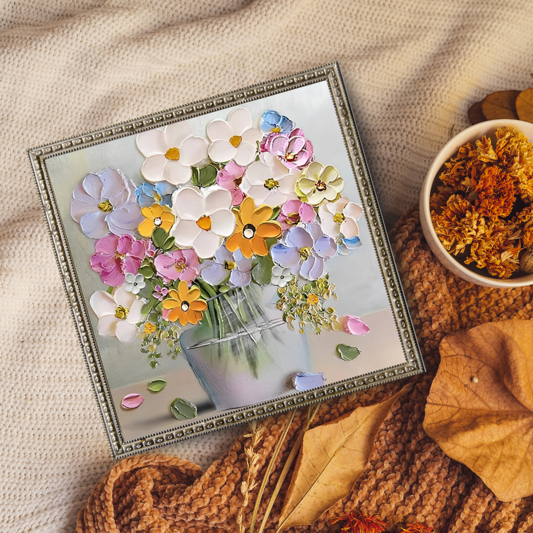 Malen nach Zahlen - Orchideen und Blütenblätter