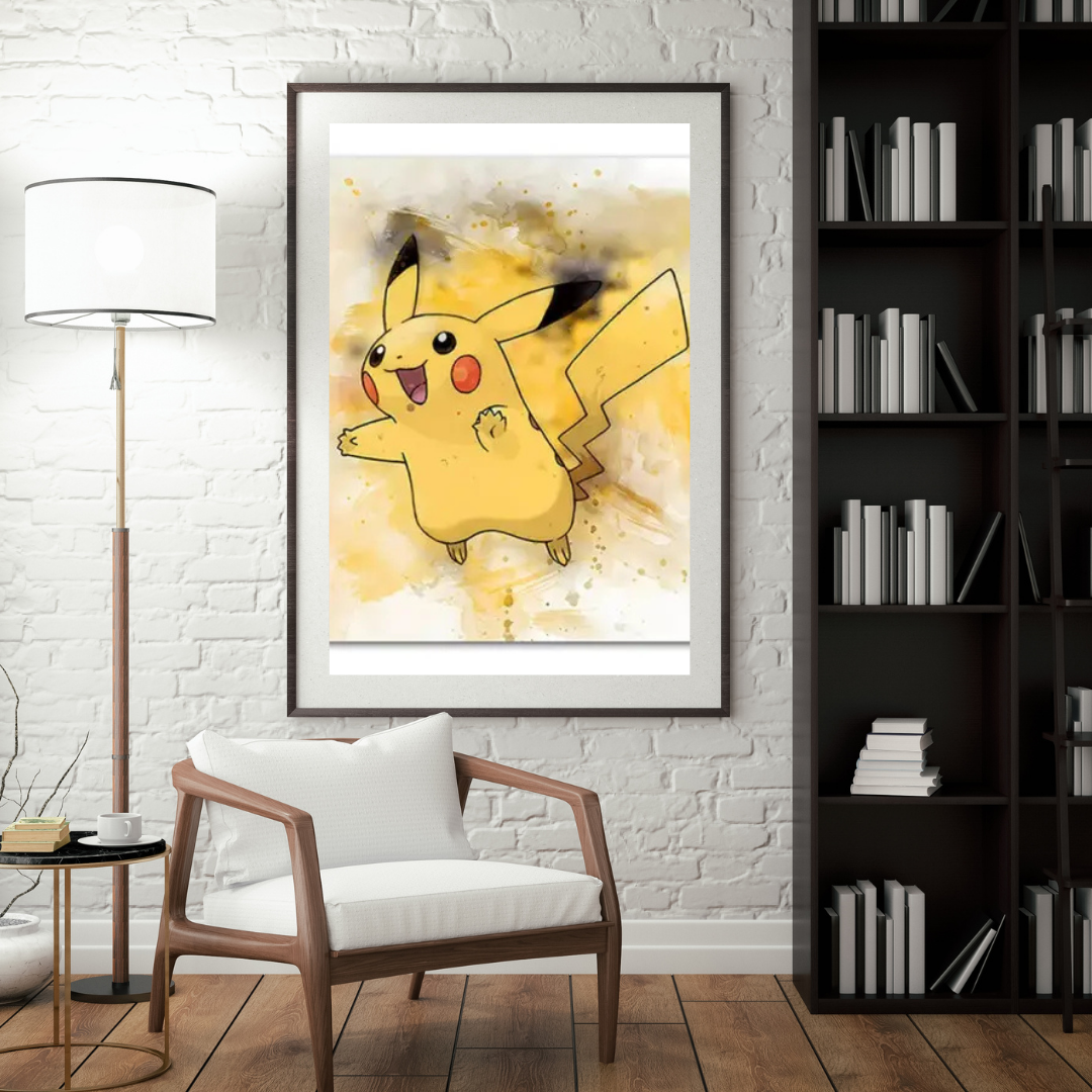 Malen nach Zahlen - Pikachu mit Donnerblitz