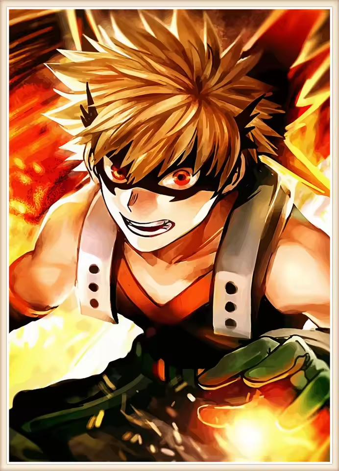 Malen nach Zahlen - Katsuki Bakugo