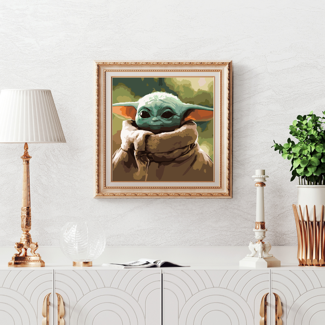 Malen nach Zahlen - Baby Yoda