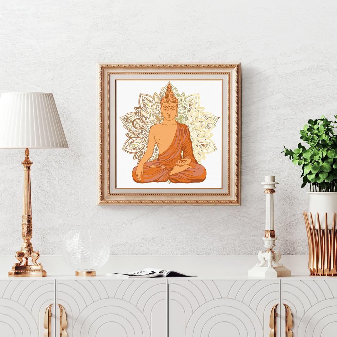 Malen nach Zahlen - Buddha Und Ornamente II